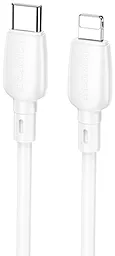 Кабель Borofone BX93 USB Type-C - Lightning 20w 3a 1м PD сable White - фото Кабель Borofone BX93 USB Type-C - Lightning 20w 3a 1м PD сable White