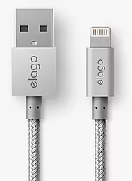 USB Кабель Elago Aluminum Lightning Cable Silver (ECA-ALSL-IPL)