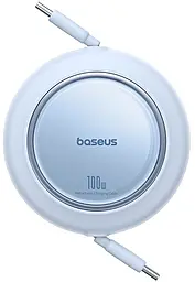 Кабель Baseus Free2Pull Mini Retractable USB Type-C - Type-C 100w 5a 1.5м PD cable Sky Blue (P10364500313-00) - фото Кабель Baseus Free2Pull Mini Retractable USB Type-C - Type-C 100w 5a 1.5м PD cable Sky Blue (P10364500313-00)