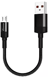 Кабель USB Grand-X 0.2M micro USB Cable Black (FM-20M)