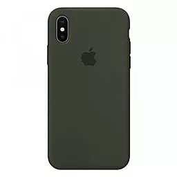 Чехол Silicone Case Full для Apple iPhone X, iPhone XS Pine Green