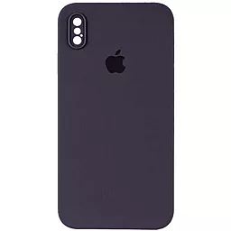 {"ru": "Чехол", "uk": "Чохол"} Silicone Case Full Camera Square для Apple iPhone X, iPhone XS Elderberry