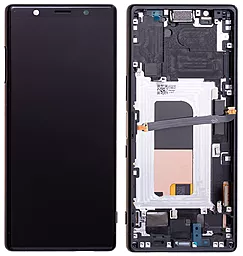 Дисплей Sony Xperia 5 (J8210, J8270, J9210) с тачскрином и рамкой, оригинал, Black - фото Дисплей Sony Xperia 5 (J8210, J8270, J9210) с тачскрином и рамкой, оригинал, Black