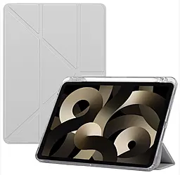 Чехол для планшета BeCover Ultra Slim Origami Transparent для Apple iPad Air 11" M4 2026 Gray (715184) - фото Чехол для планшета BeCover Ultra Slim Origami Transparent для Apple iPad Air 11" M4 2026 Gray (715184)