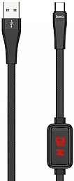Кабель USB Hoco S4 With Timer USB Type-C Cable  Black