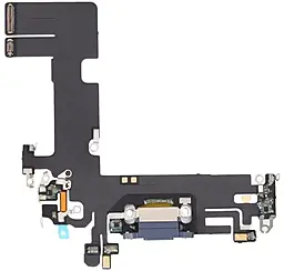 Нижній шлейф Apple iPhone 13 з роз'ємом зарядки, з мікрофоном, Original - знятий з телефону Blue - фото Нижній шлейф Apple iPhone 13 з роз'ємом зарядки, з мікрофоном, Original - знятий з телефону Blue
