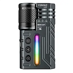 Фонарик аккумуляторный Yemao YM-A300-SFT12R+3x3535+RGB
