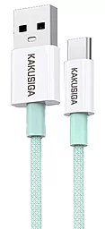 USB Кабель iKaku KSC-723 GAOFEI 2.4A USB Type-C Cable Green