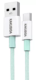 Кабель iKaku KSC-723 GAOFEI USB-A - Type-C 15w 2.4a 1м cable Green - фото Кабель iKaku KSC-723 GAOFEI USB-A - Type-C 15w 2.4a 1м cable Green