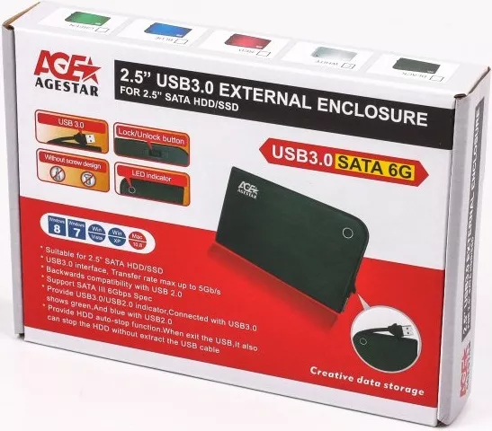 Кишеня для HDD AgeStar 3UB 2A14 Red - фото 2