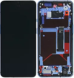 Дисплей OnePlus 7T (HD1900, HD1901, HD1903, HD1905, HD1907) з тачскріном і рамкою, оригінал, Blue