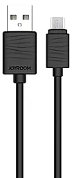 Кабель Joyroom JR-S118 USB-A - micro USB 12w 2.4a 1м cable Black - фото Кабель Joyroom JR-S118 USB-A - micro USB 12w 2.4a 1м cable Black