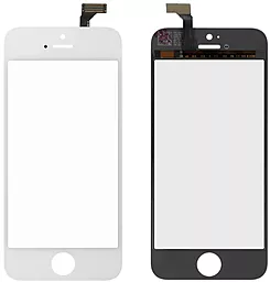 Сенсор (тачскрин) Apple iPhone 5 с рамкой, White - фото Сенсор (тачскрин) Apple iPhone 5 с рамкой, White
