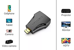 Відео перехідник (адаптер) Vention HDMI - micro HDMI v1.4 1080p 60hz black (AITBO) - мініатюра 5