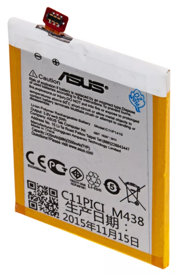 Аккумулятор для Asus Zenfone 5 Lite / C11P1410 (2500 mAh) 12 мес. гарантии - фото 2