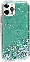 Чехол Epik Star Glitter Apple iPhone 12, iPhone 12 Pro Clear/Mint