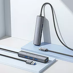 USB-A хаб Borofone 4-in-1 gray - мініатюра 8 USB-A хаб Borofone 4-in-1 gray - мініатюра 8