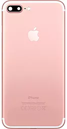Задняя крышка корпуса Apple iPhone 7 Plus со стеклом камеры Rose Gold - фото Задняя крышка корпуса Apple iPhone 7 Plus со стеклом камеры Rose Gold