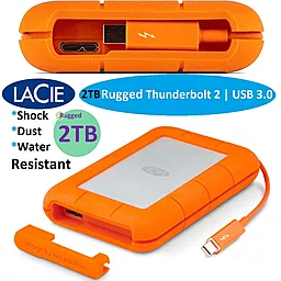 Внешний жесткий диск LaCie Rugged Thunderbolt USB 3.0 2TB (STEV2000400) - миниатюра 4