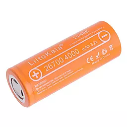 Аккумулятор LiitoKala Lii-40E 26700 4000mAh 3.2V LiFePo4 (10224) - фото Аккумулятор LiitoKala Lii-40E 26700 4000mAh 3.2V LiFePo4 (10224)