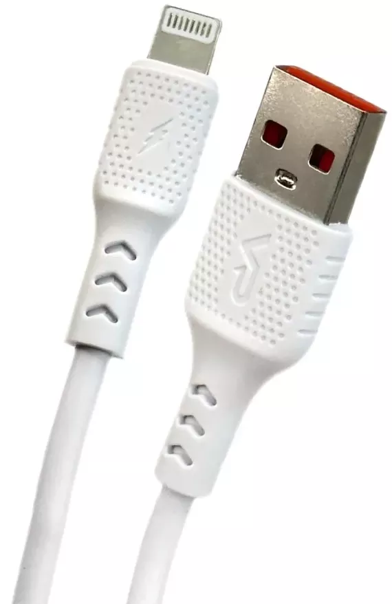 Кабель Veron TL03 USB-A - Lightning 12w 2.4a 1м cable White - фото 1