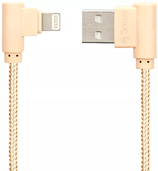Кабель Gelius Pro Emperor USB-A - Lightning 12w 2.4a 1м cable Gold - фото 1