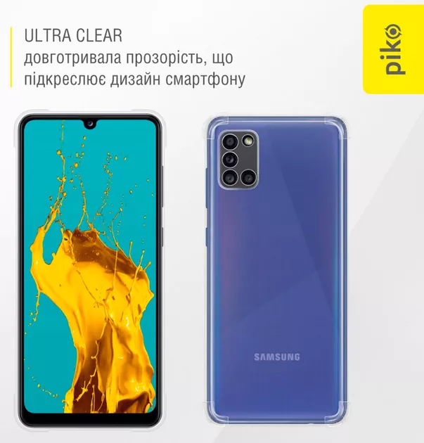 Чехол  Piko Shockproof для Samsung Galaxy A31 Transparent - фото 4