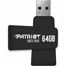 Флешка Patriot 64 GB Color Quick Drive USB 3.1 (PSF64GQDBK3USB) Black - фото Флешка Patriot 64 GB Color Quick Drive USB 3.1 (PSF64GQDBK3USB) Black
