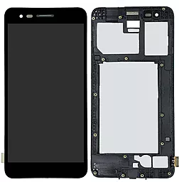 Дисплей LG K4 X230, K7 2017 (X230) с тачскрином и рамкой, оригинал, Black - фото Дисплей LG K4 X230, K7 2017 (X230) с тачскрином и рамкой, оригинал, Black
