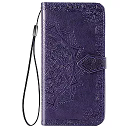 Кожаный чехол (книжка) Art Case с визитницей для TECNO Spark 6 Go / Фиолетовый