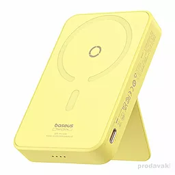 Повербанк Baseus MagPro Magnetic Bracket 5000 mAh 20W Yellow (P10064101Y23-00) - фото Повербанк Baseus MagPro Magnetic Bracket 5000 mAh 20W Yellow (P10064101Y23-00)