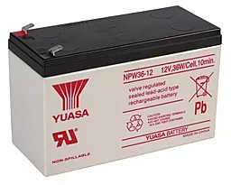 Аккумуляторная батарея Yuasa 12V 7Ah (NPW36-12) AGM - миниатюра 2