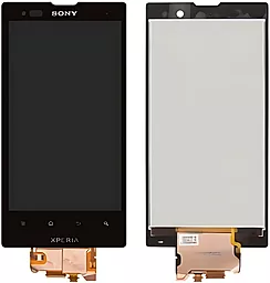 Дисплей Sony Xperia Ion (LT28h, LT28i) с тачскрином, Black
