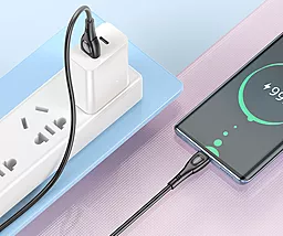 Кабель Borofone BX98 Superior USB-A - Type-C 15w 3a 1м cable Black - миниатюра 5 Кабель Borofone BX98 Superior USB-A - Type-C 15w 3a 1м cable Black - миниатюра 5