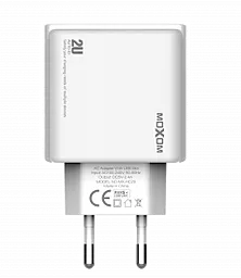 Сетевое зарядное устройство MOXOM MX-HC20 2USB 2.4A + Lightning Cable White - миниатюра 2