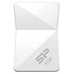 Флешка Silicon Power 8Gb Touch T08 White USB 2.0 (SP008GBUF2T08V1W) - фото Флешка Silicon Power 8Gb Touch T08 White USB 2.0 (SP008GBUF2T08V1W)