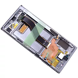Дисплей Samsung Galaxy Note 10 Plus N975 з тачскріном і рамкою, сервісний оригінал, Silver - мініатюра 3