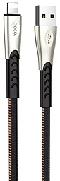 Кабель Hoco U48 Superior Speed Charging USB-A - Lightning 12w 2.4a 1.2м cable Black - фото Кабель Hoco U48 Superior Speed Charging USB-A - Lightning 12w 2.4a 1.2м cable Black