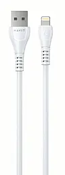 Кабель Havit HV-CB641C USB-A - Lightning 2.1a 1.8м cable White - фото Кабель Havit HV-CB641C USB-A - Lightning 2.1a 1.8м cable White