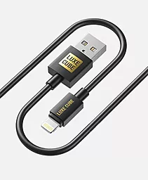 Кабель USB Luxe Cube USB to Lightning 3А Black (7775557575211)