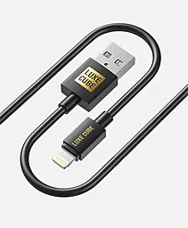 Кабель Luxe Cube USB-A - Lightning 12w 3a 1м cable Black (7775557575211) - фото Кабель Luxe Cube USB-A - Lightning 12w 3a 1м cable Black (7775557575211)