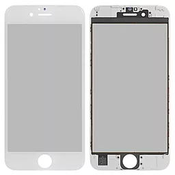 Корпусне скло дисплея Apple iPhone 6S (з OCA плівкою і поляризаційною плівкою) with frame White
