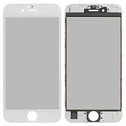 Корпусне скло дисплея Apple iPhone 6S (з OCA плівкою і поляризаційною плівкою) with frame White - фото Корпусне скло дисплея Apple iPhone 6S (з OCA плівкою і поляризаційною плівкою) with frame White