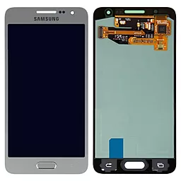 Дисплей Samsung Galaxy A3 A300 2015 з тачскріном, оригінал, Silver