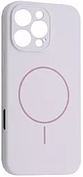 Чехол Silicone Case Full Camera Fine Ring MagSafe для Apple iPhone 16 Pro Max Glycine - фото Чехол Silicone Case Full Camera Fine Ring MagSafe для Apple iPhone 16 Pro Max Glycine