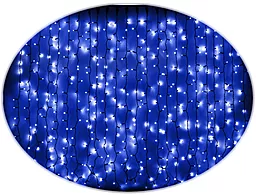 Гирлянда DeLux Гирлянда внешняя Curtain 1520LED 2x7m (90009041) синий - миниатюра 2