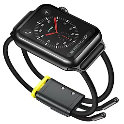 Ремінець для годинника Baseus Let's Go Cord Watch Strap For Apple Watch Series 38mm/40mm/41mm Grey&Yellow (LBAPWA4-AGY) - мініатюра 2