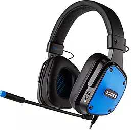 Наушники Sades SA-722 Dpower Black/Blue (sa722blj) - фото Наушники Sades SA-722 Dpower Black/Blue (sa722blj)