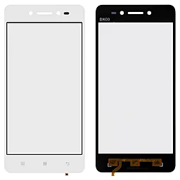 Корпусное стекло дисплея Lenovo S90 (со шлейфом сенсорных кнопок) White - фото Корпусное стекло дисплея Lenovo S90 (со шлейфом сенсорных кнопок) White