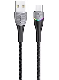 Кабель Usams U77 USB-A - Type-C 15w 3a 1.2м cable Black (SJ542USB01) - фото Кабель Usams U77 USB-A - Type-C 15w 3a 1.2м cable Black (SJ542USB01)
